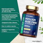 Psyllium Husk Capsules with Acidophilus - 90 Vegan