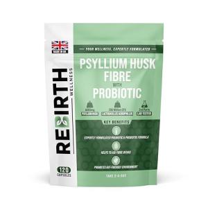 Psyllium Husk Fiber & Probiotic Capsules - 120ct