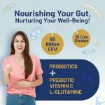 Probiotic Complex with Prebiotics and Vitamin C - 60 Caps