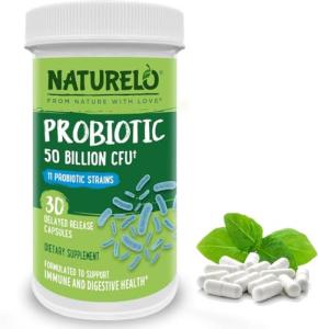 NATURELO Ultra Strength Probiotic - 50 Billion CFU