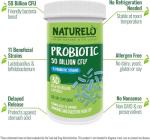 NATURELO Ultra Strength Probiotic - 50 Billion CFU