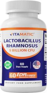 Vitamatic Lactobacillus Rhamnosus Probiotic Capsules - 60 Count