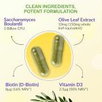 Saccharomyces Boulardii Probiotic Capsules for Gut Health