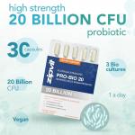 Zipvit 20 Billion CFU Vegan Probiotics for Gut Health
