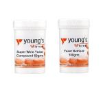 Young's Home Brewers Wine Yeast & Nutrient Pack