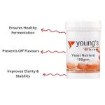 Young's Home Brewers Wine Yeast & Nutrient Pack