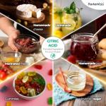 Organic Food-Grade Citric Acid Powder - 100% Pure