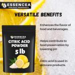 Essencea Pure Citric Acid Powder 2.2kg Non-GMO