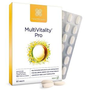 Healthspan Multivitamin with Live Cultures, 90 Tablets