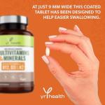 Vegan Multivitamins with B12, D3, K2, Zinc & Iron