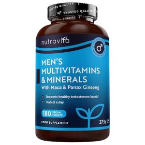 Men's Multivitamins with Maca and Ginseng - 180 Tablets