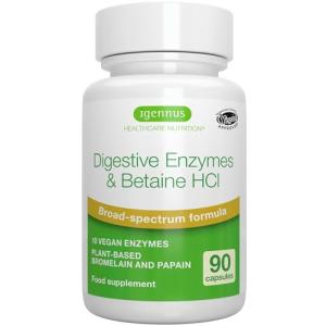 Fast Action Vegan Digestive Enzymes with Betaine HCl