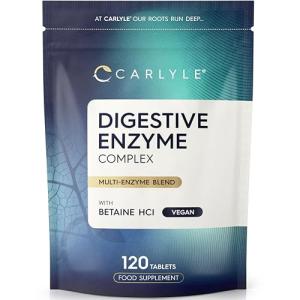 Digestive Enzymes with Betaine Hydrochloride - 120 Tablets