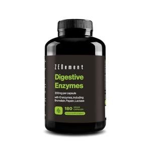 Digestive Enzymes with Bromelain and Papain - 180 Vegan Caps