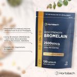 High Strength Bromelain Capsules 500mg - 120 Vegan