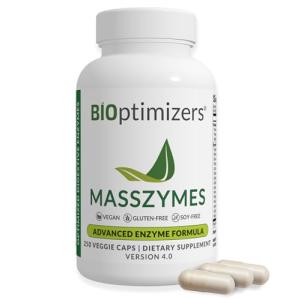 BiOptimizers MassZymes Digestive Enzyme Supplement 250 Caps