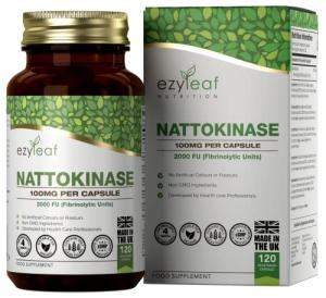 Ezyleaf Nattokinase 100mg - 120 Vegan Capsules