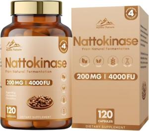 Nattokinase 120 Capsules 200 MG Vegan Formula
