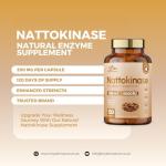 Nattokinase 120 Capsules 200 MG Vegan Formula