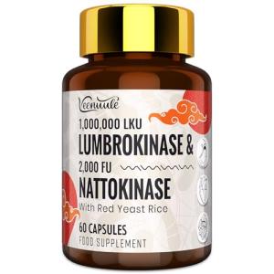 Lumbrokinase Capsules for Circulation Support, 60 Count
