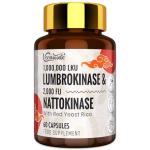 Lumbrokinase Capsules for Circulation Support, 60 Count
