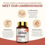 Lumbrokinase Capsules for Circulation Support, 60 Count
