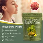 Nattokinase Bromelain Curcumin Detox Capsules - 60 Vegan