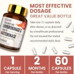 Lumbrokinase Capsules for Circulation Support, 60 Count