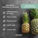 Nattokinase Bromelain Curcumin Detox Capsules - 60 Vegan
