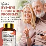 Lumbrokinase Capsules for Circulation Support, 60 Count