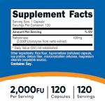 Nutricost Nattokinase 2,000 FU - 120 Capsules