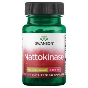 Swanson Nattokinase 100mg, 30 Gluten-Free Capsules