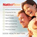 NattoFlow Nattokinase Heart Health Supplement - 60 Veg Caps