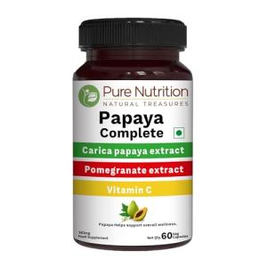 Pure Nutrition Papaya Complete - 60 Caps Support Immunity