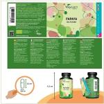 Organic Papaya Extract 1400 mg - 120 Vegan Caps