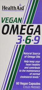 HealthAid Vegan Omega 3-6-9 Capsules - 60 Count
