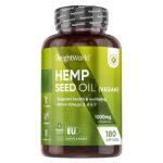 Hemp Seed Oil Softgels with Vitamin E – 180 Count