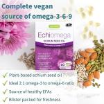 Echiomega Vegan Omega 3-6-9 Softgels, 60 Count