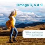 Super Strength Omega 3, 6 & 9 - 1,200mg Capsules