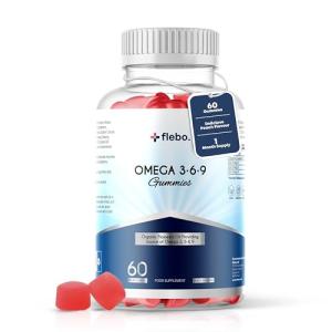 Flebo Vegan Omega 3-6-9 Gummies for Adults