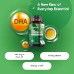 Vegan Omega 3 - 2000mg Algal Oil Softgels