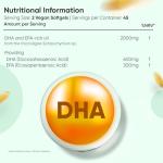 Vegan Omega 3 - 2000mg Algal Oil Softgels