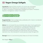 Vegan Omega 3 - 2000mg Algal Oil Softgels