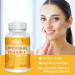 Liposomal Vitamin C 2000mg Capsules, High Absorption