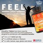 Vitamin C & Zinc Tablets for Immune Support