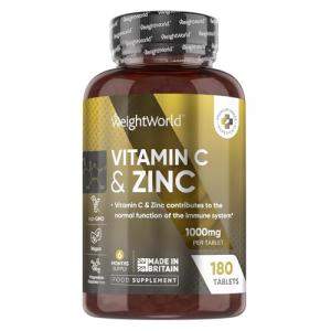 WeightWorld Vitamin C & Zinc - 180 Tablets