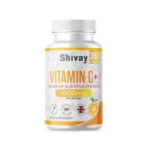 High Strength Vitamin C 1000mg - 360 Vegan Tablets