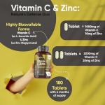 WeightWorld Vitamin C & Zinc - 180 Tablets