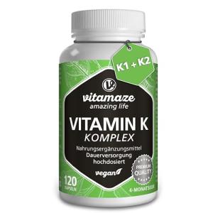 High Strength Vitamin K2 + K1 Complex Capsules