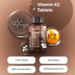 Vitamin K2 MK7 200mcg - 365 Vegan Tablets